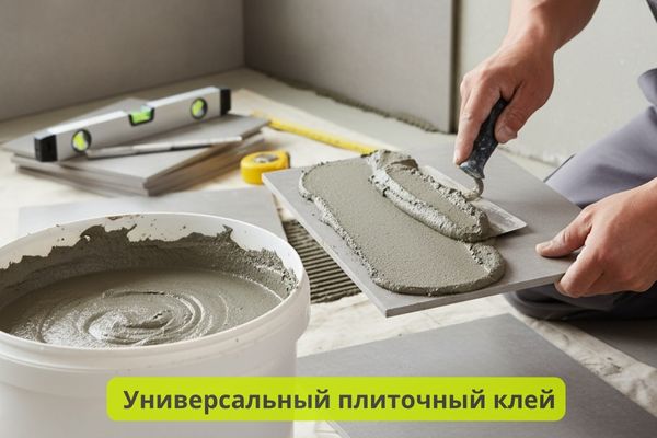 Универсальный плиточный клей фото